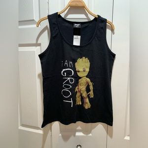I am Groot- Sleeveless tank- size XL